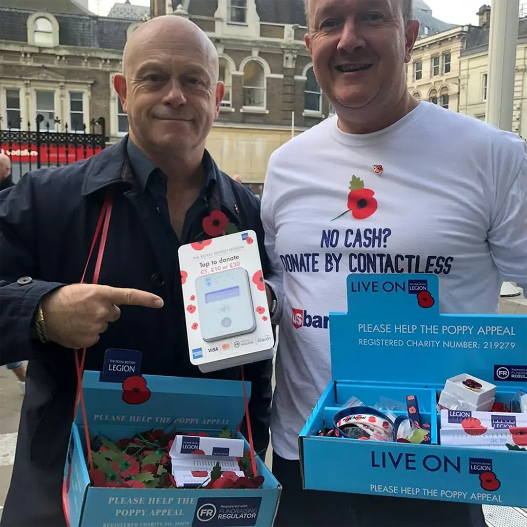 The Royal British Legion Portable Contactless Donation Boxes.